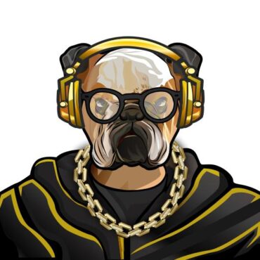 Gold Heart Bulldog