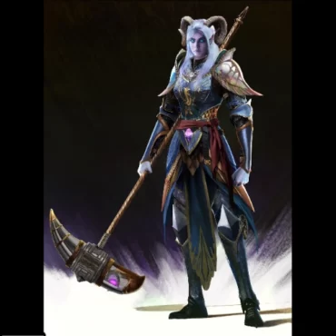 Tiefling Warrior - by Ed The Grey "Mythical Souls"
